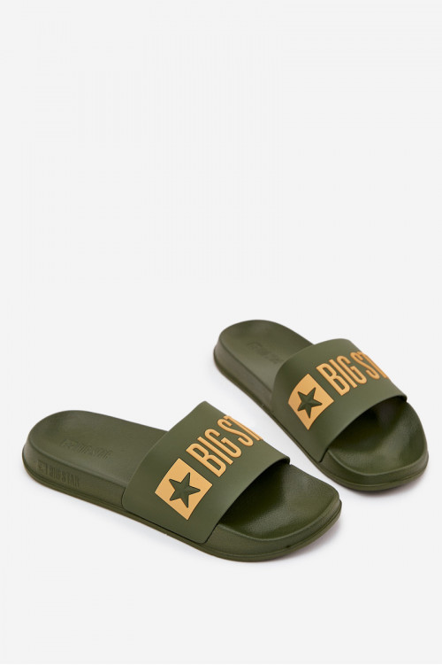 Vyriškos „Big Star“ šlepetės SS174360 žalios