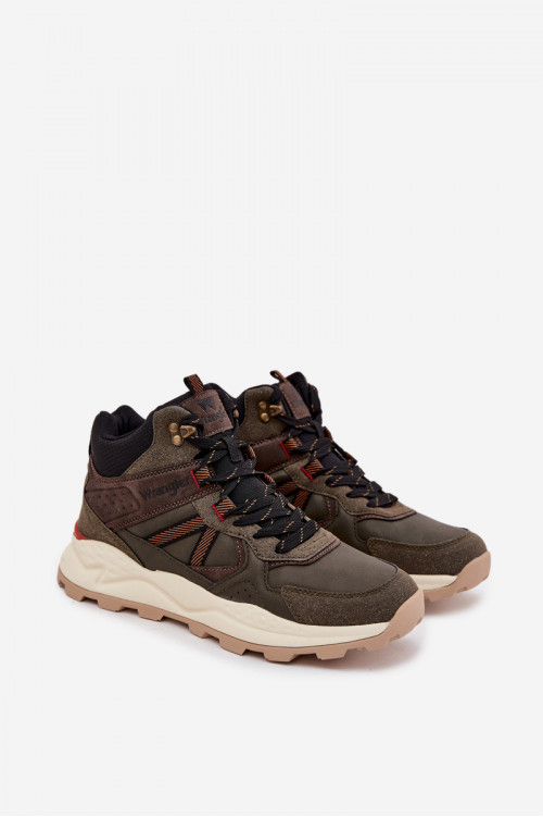 WRANGLER WEST MEN MID 20253027 vyriški žygio batai tamsiai žali
