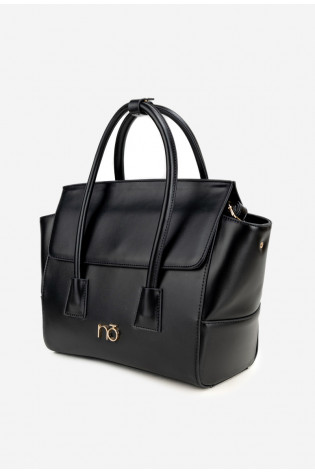 NOBO BAG5810-020 juodas medžiaginis krepšys