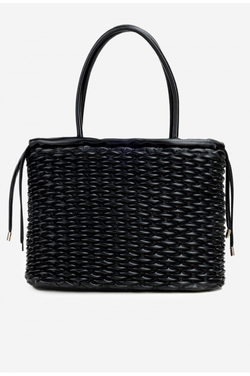 NOBO BAG5940-020 pirkinių krepšys, juodas