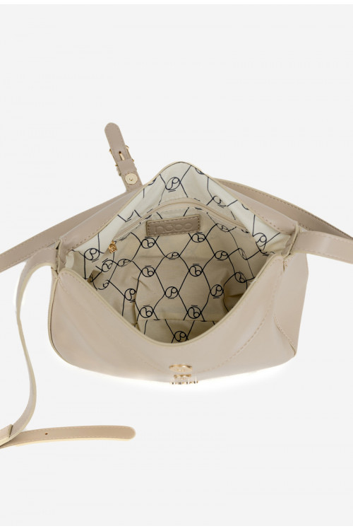 NOBO BAG5780-M15 smėlio spalvos krepšys per petį