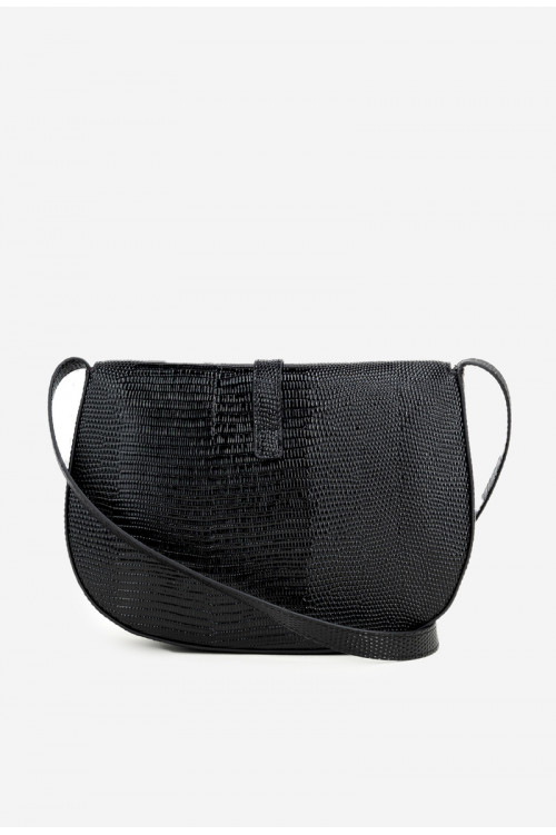 NOBO BAG5780-M20 juodas reljefinis krepšys per petį