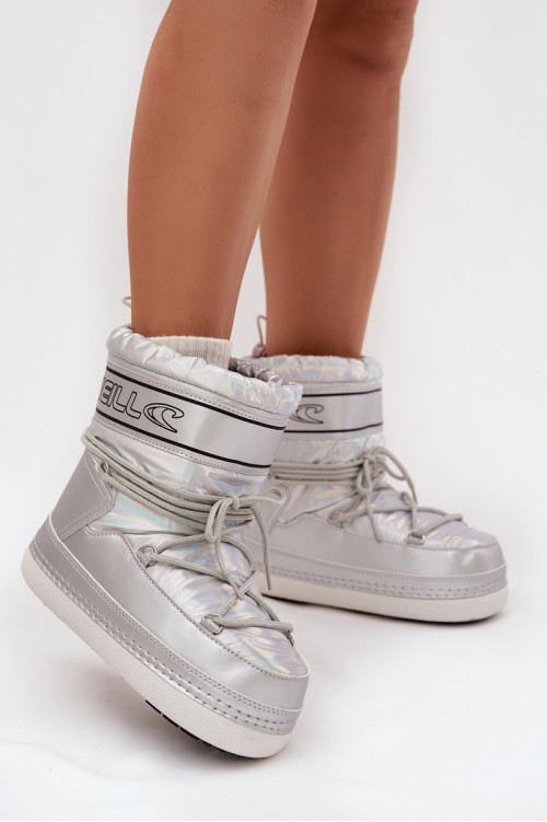 Moteriški sniego batai su raišteliais O& 39 NEILL LISA WOMEN HIGH 90253012.99S sidabriniai