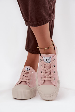 Moteriški platforminiai sportbačiai LEE ISLA C WOMEN LOW 50253001.78E Rožiniai