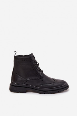 Lee Cooper vyriški odiniai aulinukai iki kulkšnių LCJ-25-33-3961 juodi