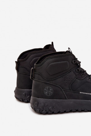 Lee Cooper LCJ-25-01-3725 vyriški žieminiai batai su izoliacija, juodi