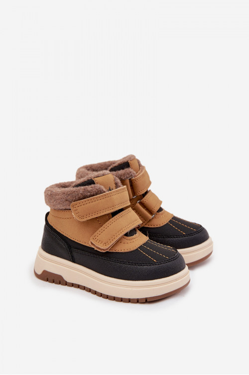 Darlene Camel Velcro vaikiški sniego batai