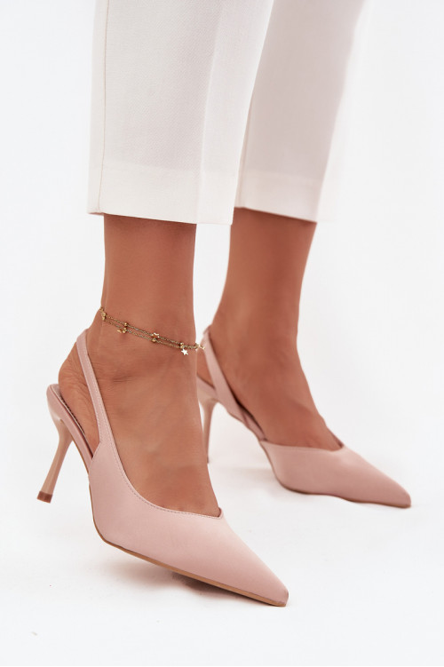 Smėlio spalvos „Lenira“ aukštakulniai atviri