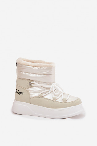 Lee Cooper moteriški platforminiai sniego batai LCJ-25-03-3815 balti