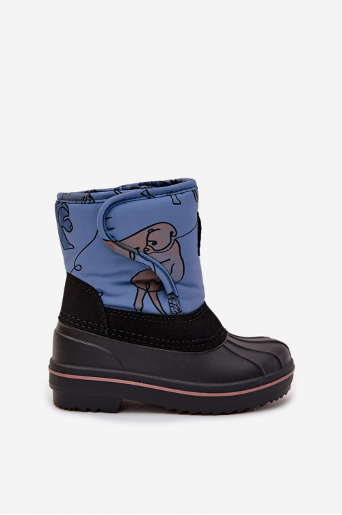 Lee Cooper LCJ-25-10-3774 vaikiški sniego batai su užsegimu, mėlyni