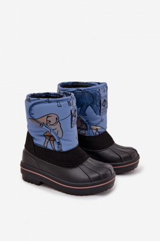 Lee Cooper LCJ-25-10-3774 vaikiški sniego batai su užsegimu, mėlyni 2