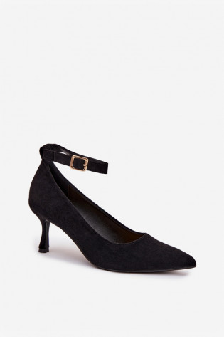 Juodi „Devoria Eco Suede“ bateliai 2