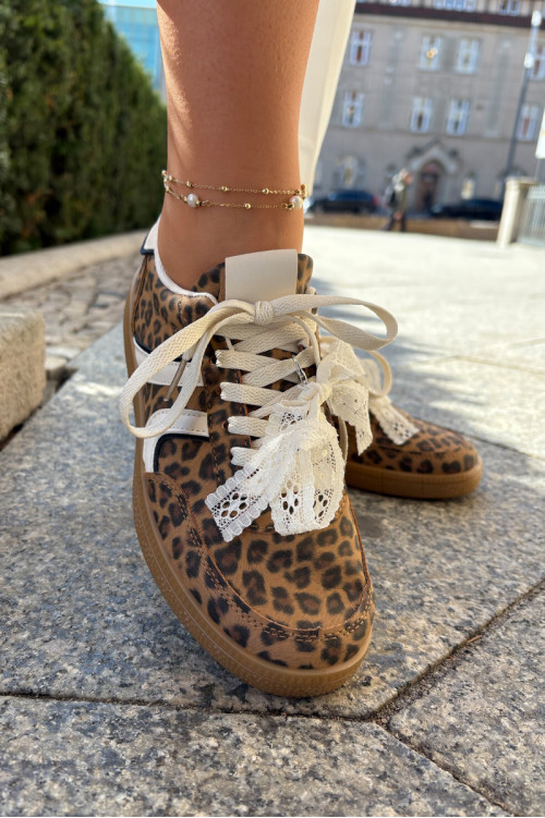 Žemi sportbačiai Leopard Brown Ziell 2