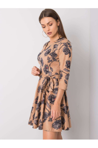 Suknelė-LK-SK-508307.46P-smėlio spalvos 2