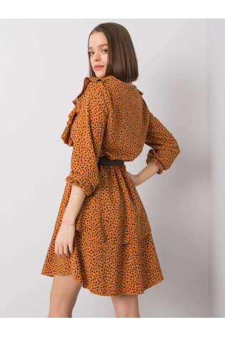 Suknelė-WN-SK-R824.68-šviesiai ruda