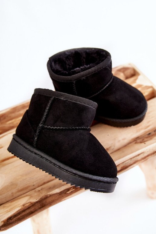 Vaikiški apšilimo sniego batai, juodi „Gooby“.