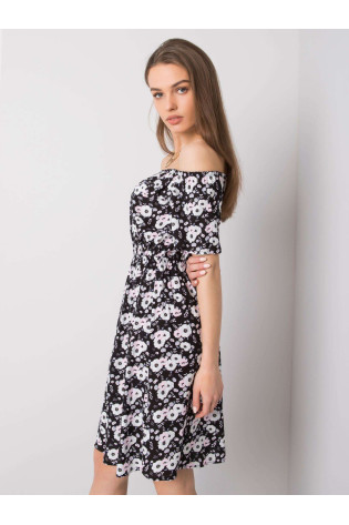 Suknelė-D73771M30244B-juoda ir balta