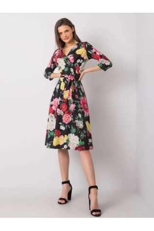 Suknelė-LK-SK-508125.43P-juoda ir raudona