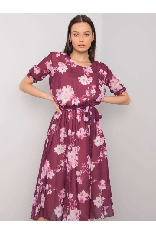 Suknelė-LK-SK-507659.02P-tamsiai violetinė