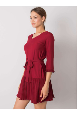 Suknelė-LK-SK-507733.80P-bordo 2