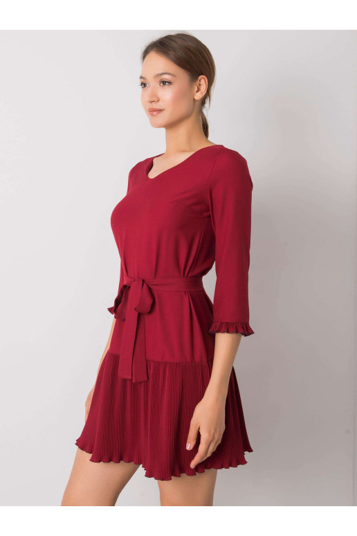 Suknelė-LK-SK-507733.80P-bordo