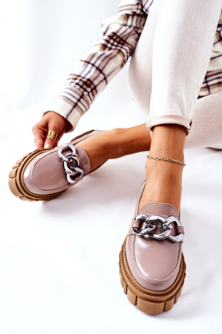Moteriški Brogues Loafers Odinis kapučinas Laura Messi 2339 2