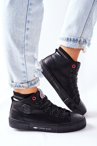 Moteriški sportbačiai Cross Jeans High Black II2R4021 2