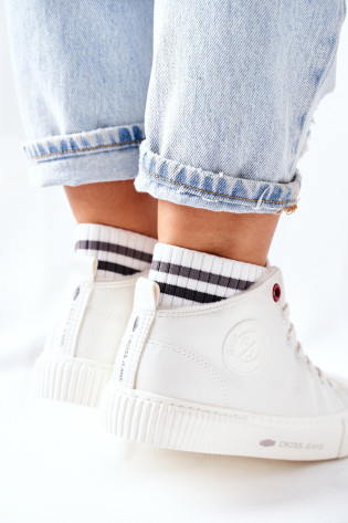 Moteriški sportbačiai Cross Jeans High White II2R4022