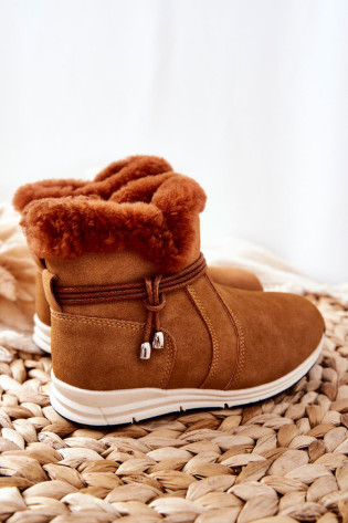 Vaikiški sniego batai su kailiu Big Star BB374058BS Camel 2