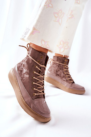 Sportiniai odiniai batai Lewski 3034 Beige Moro 2