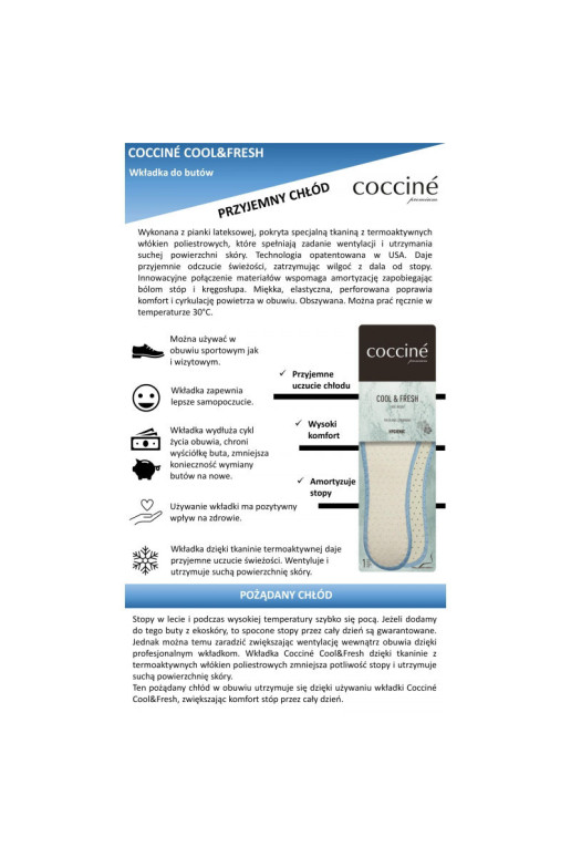 Coccine Thermoactive Cool Fresh Dry vidpadžiai...