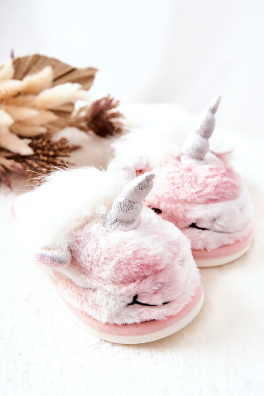 Unicorn Warm-up šlepetės Baltos ir rožinės...