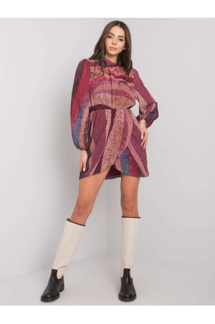 Suknelė-DHJ-SK-15265.90-bordo 2