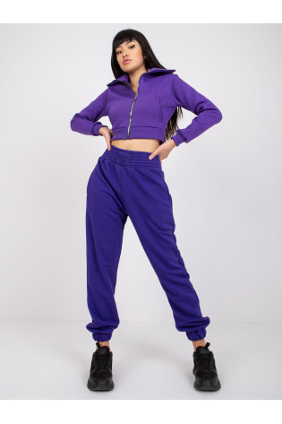 Sportinės kelnės-RV-DR-7460.11-tamsiai violetinės spalvos 2