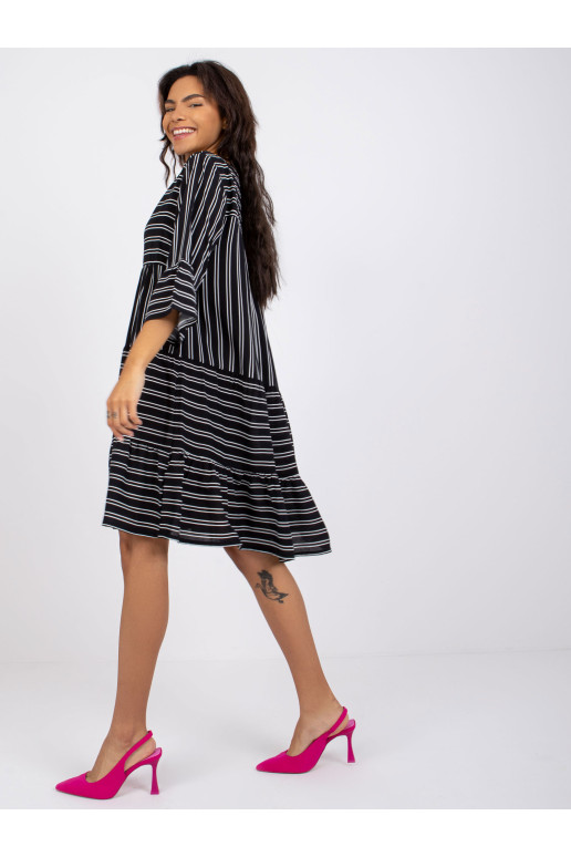 Suknelė-D73771M30214C-juoda ir balta