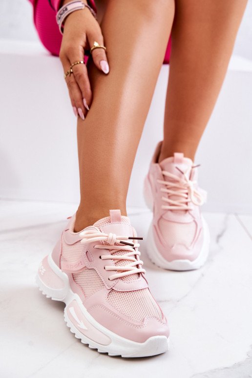 Sportiniai batai Tinkliniai rožiniai „Zoomey“.