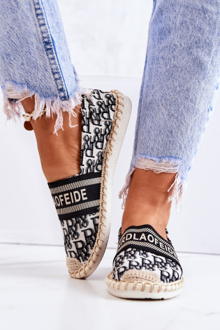 Klasikinės espadrilės juodos šiltas laikas
