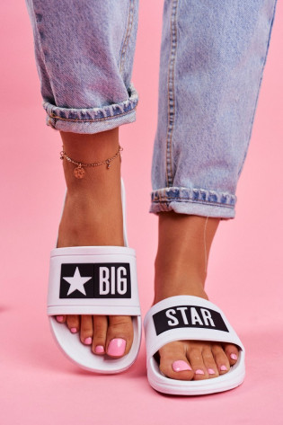 Moteriškos šlepetės Big Star White DD274A264