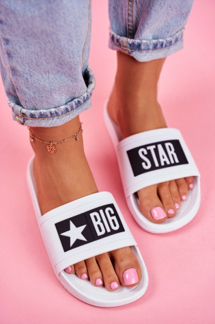 Moteriškos šlepetės Big Star White DD274A264