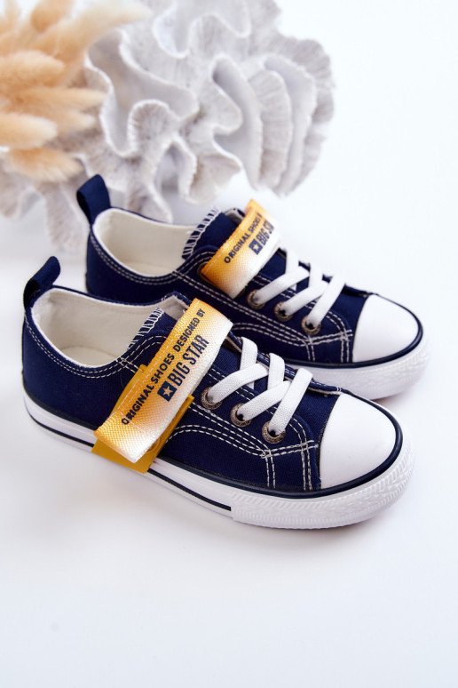 Vaikiški žemi sportbačiai BIG STAR JJ374072 Navy