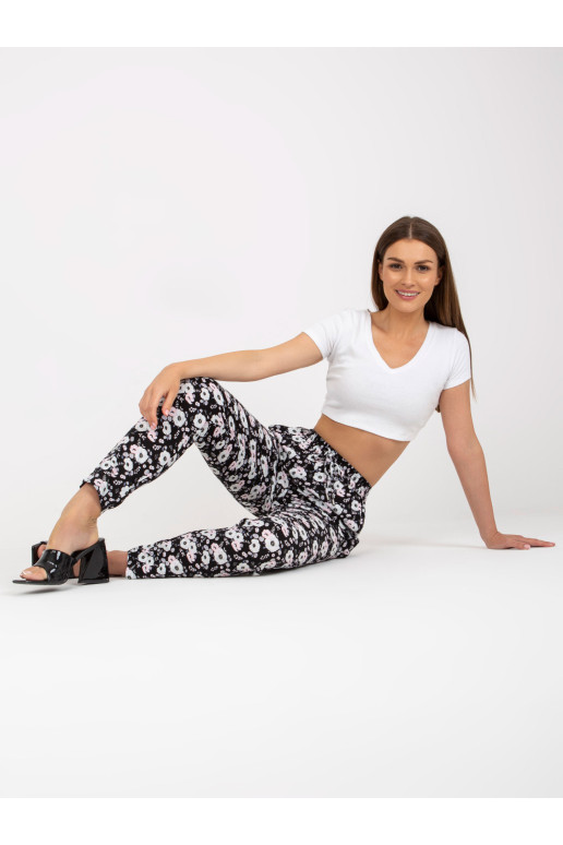 Kelnės - D73771M61869M - Juoda ir balta
