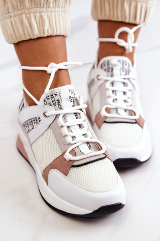 Sportiniai bateliai ant Wedge White Lorey