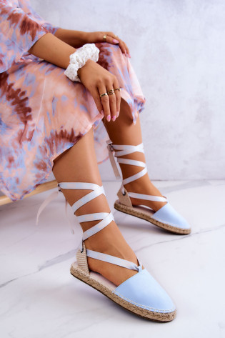 Moteriškos surištos espadrilės Big Star JJ274863 mėlynos... 2