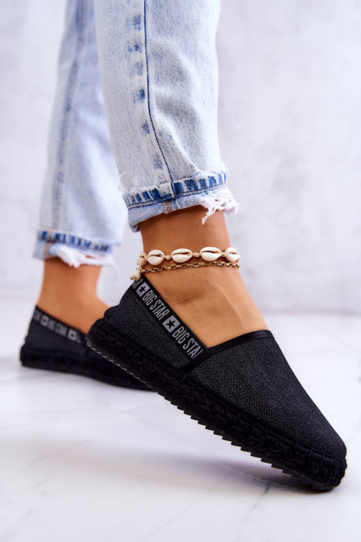 Užsegamos espadrilės Big Star JJ274878 Juodos