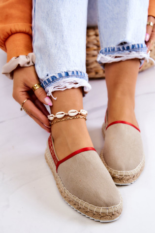 Užsegamos espadrilės Big Star JJ274879 Beige