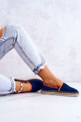 Užsegamos espadrilės Big Star JJ274877 Tamsiai mėlynos... 2