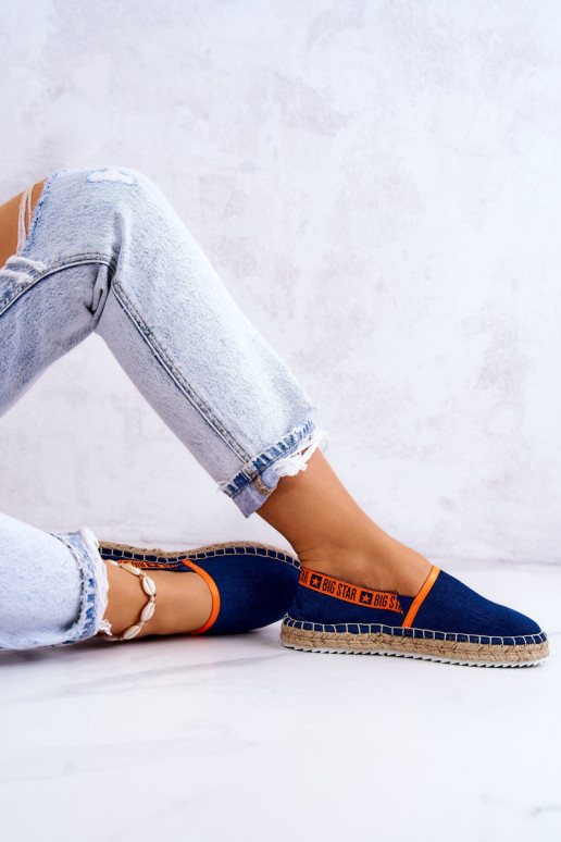Užsegamos espadrilės Big Star JJ274877 Tamsiai...