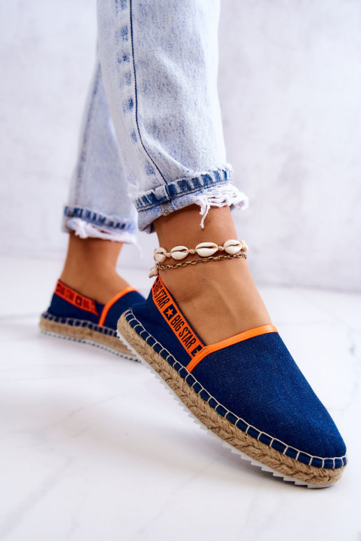 Užsegamos espadrilės Big Star JJ274877 Tamsiai...