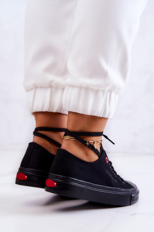 Klasikiniai Sneakers Cross Jeans JJ2R4019C juodi