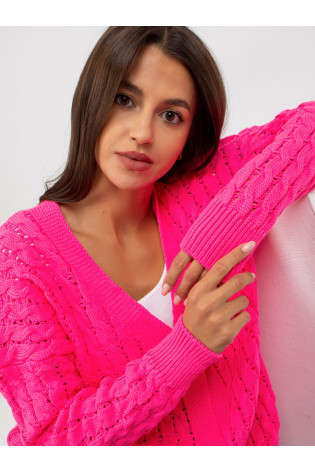 Megztinis-LC-SW-8036.74P-fluo rožinis 2